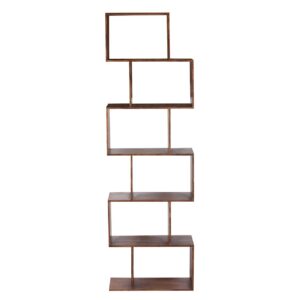 Riyad Acacia 6 Compartment Bookcase – Washed Walnut