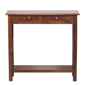 Avignon 2 Drawer Acacia Wood Console Washed Walnut