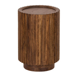 Ajman Acacia Wood Round Side Table