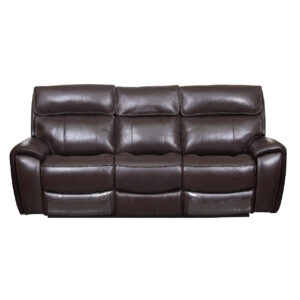 Monte Carlo Leather Reclining Sofa – Light Brown