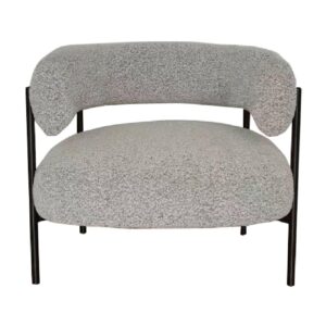 Allie Fabric Iron Accent Chair