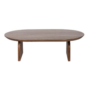 Arch Acacia Wood Oval Coffee Tables