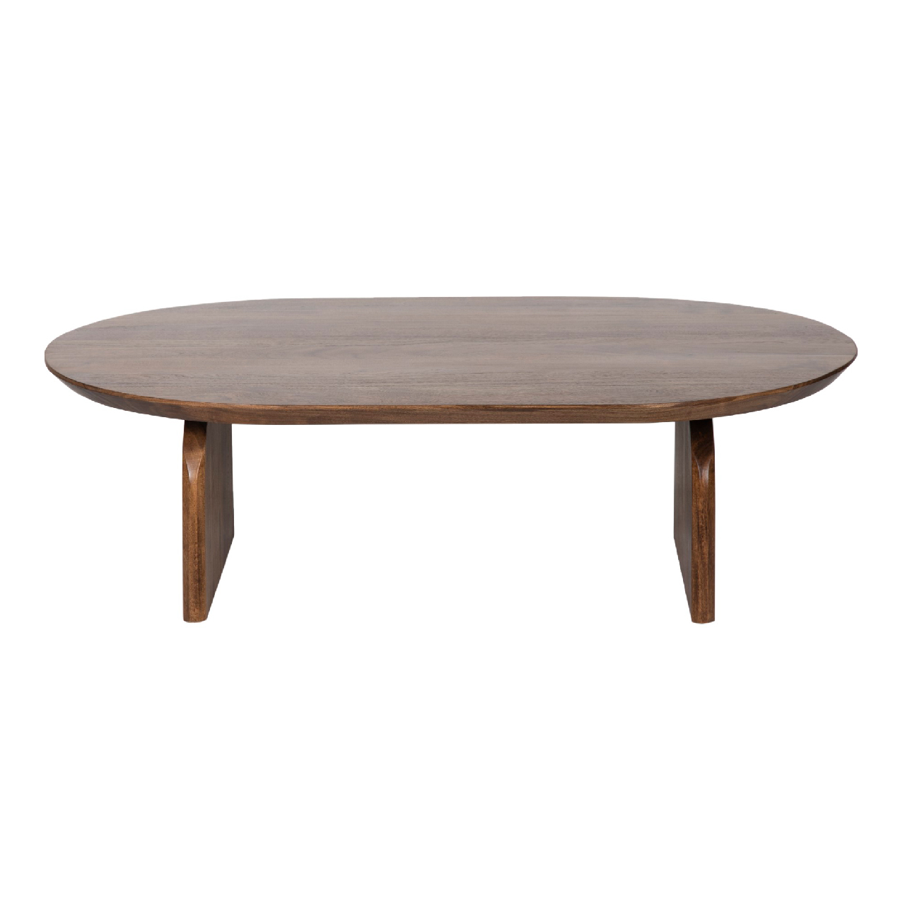 Arch Acacia Wood Oval Coffee Tables