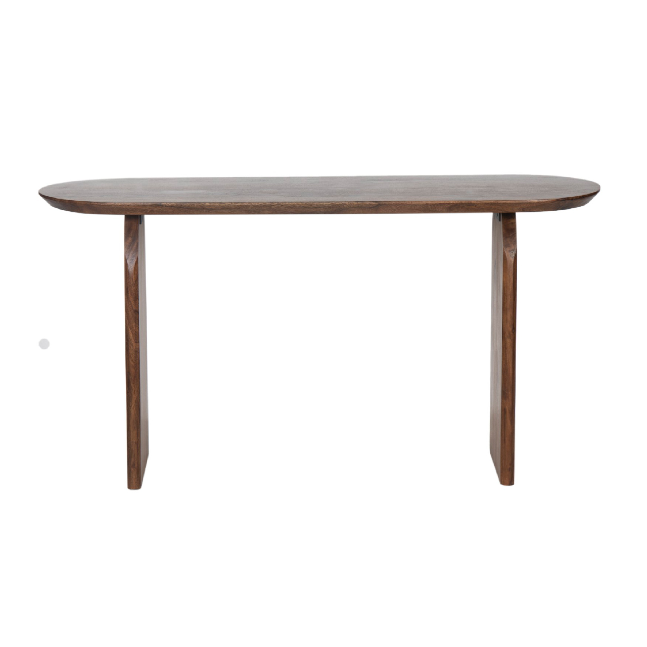 Arch Acacia Wood Oval Console Table