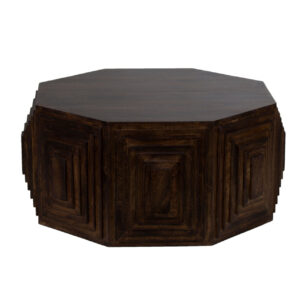 Arcus Mango Wood Octagon Coffee Table
