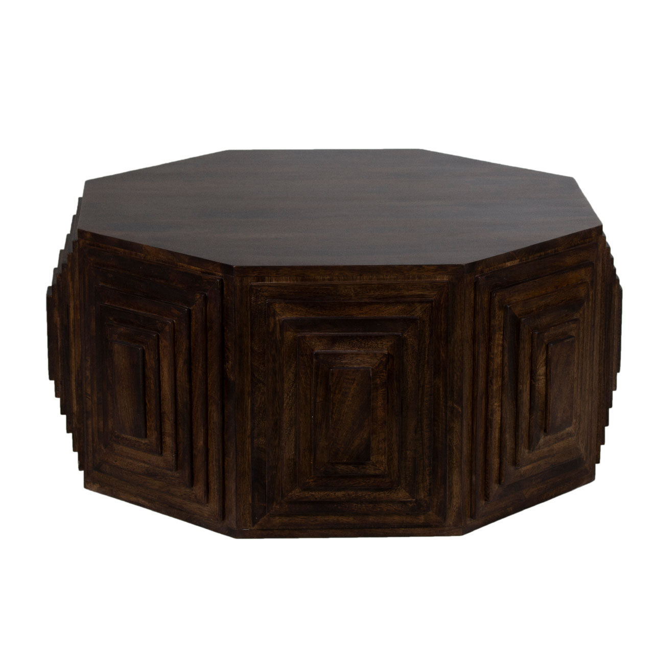 Arcus Mango Wood Octagon Coffee Table