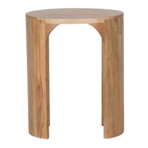 Aria Acacia Wood Oval Side Table – Natural