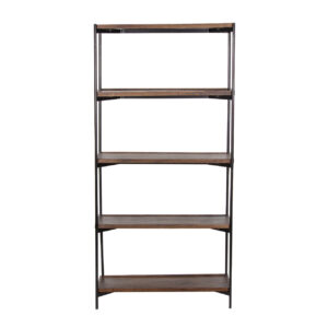 Austin Mango Wood Metal Frame Bookshelf