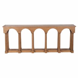 Barcelona Oak Wood Console Table – Large