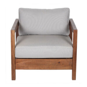 Bellisa Mango Wood Sunbrella Fabric Armchair