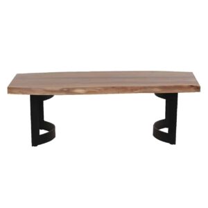 Bent Acacia Wood Coffee Table