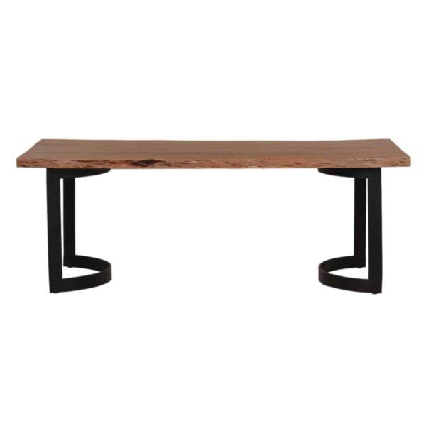 Bent Acacia Wood Dining Table