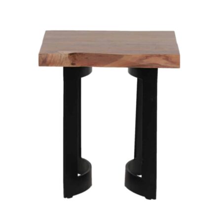 Bent Acacia Wood Side Table