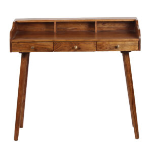 Bilevel Acacia Wood Desk