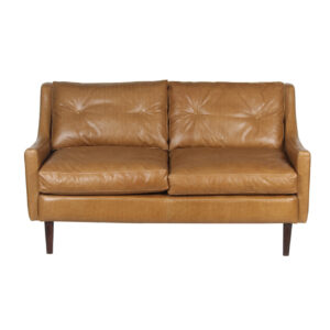 Brancacaster Loveseat – Buff Tan Leather