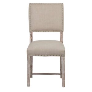 Bristol Acacia Wood Fabric Dining Chair – Salvage