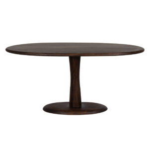 Bron Mango Wood Oval Dining Table 65″