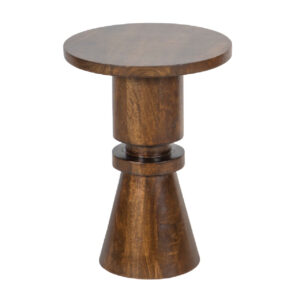 Burton Mango Wood Round Side Table