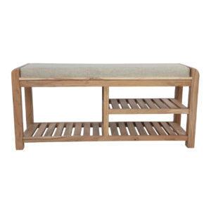 Cache Acacia Wood Narrow Shoe Bench – Natural