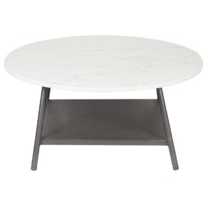 Clarks Marble Top Coffee Table – Black