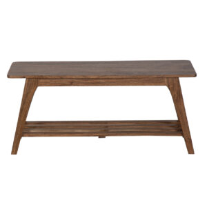 Capital Acacia Wood Bench Slatted Shelf – Washed Walnut