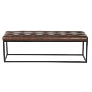 Celso Iron Bench With Upholstery Seat