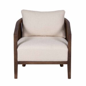 Copan Mango Wood Fabric Arm Chair