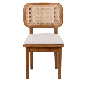Domingo Dining Chair Mango Wood Fabric