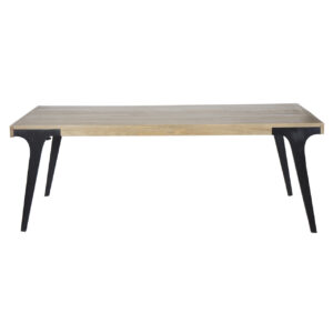 Dallas Mango Wood Metal Legs Extension Table