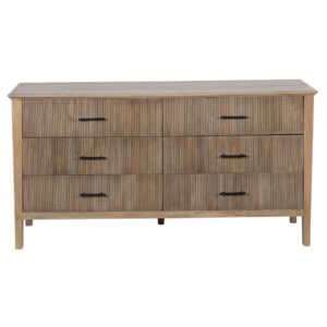 Damon Mango Wood 6 Drawer Dresser