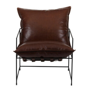 Ducal Black Iron Accent Chair