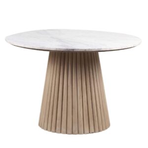 Edgar Round Side Table With Marble Top