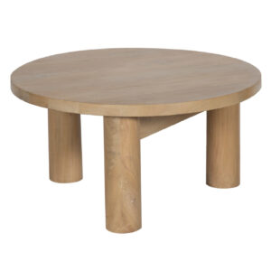 Evin Mango Wood Round Side Table