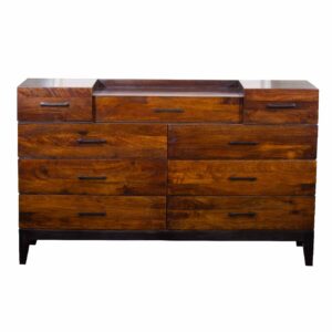 Evoke Mango Wood 9 Drawer Dresser