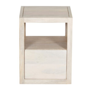 Folsom Mango Wood 1 Drawer Side Table – Natural Oak