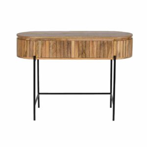 Henrik Mango Wood Metal Legs Console Table
