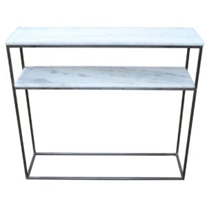 Keywest Marble Console Table Black