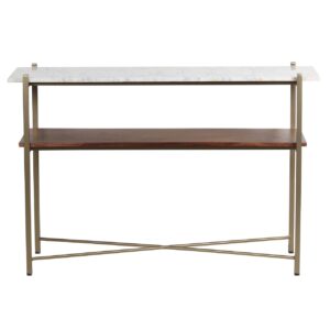 Merge Mango Wood Console Table Gold