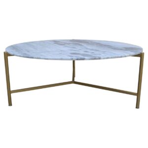Moscow Marble Top Coffee Table Gold