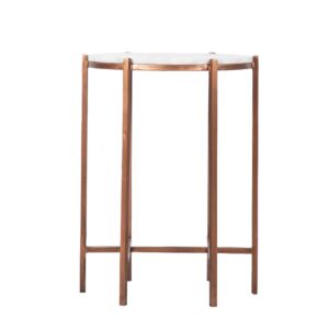Market Marble Top Side Table