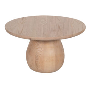 Megan Oak Wood Round Coffee Table