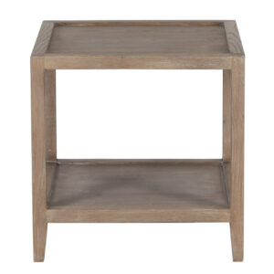 Mersing Oak-Wood Square Side Table