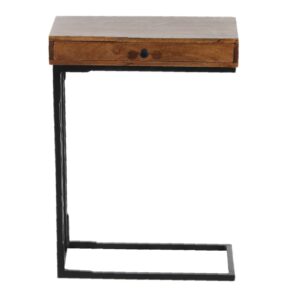 Minsak Mango Wood Metal C Table