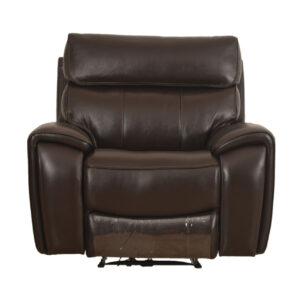 Monte Carlo Leather Reclining Armchair – Light Brown
