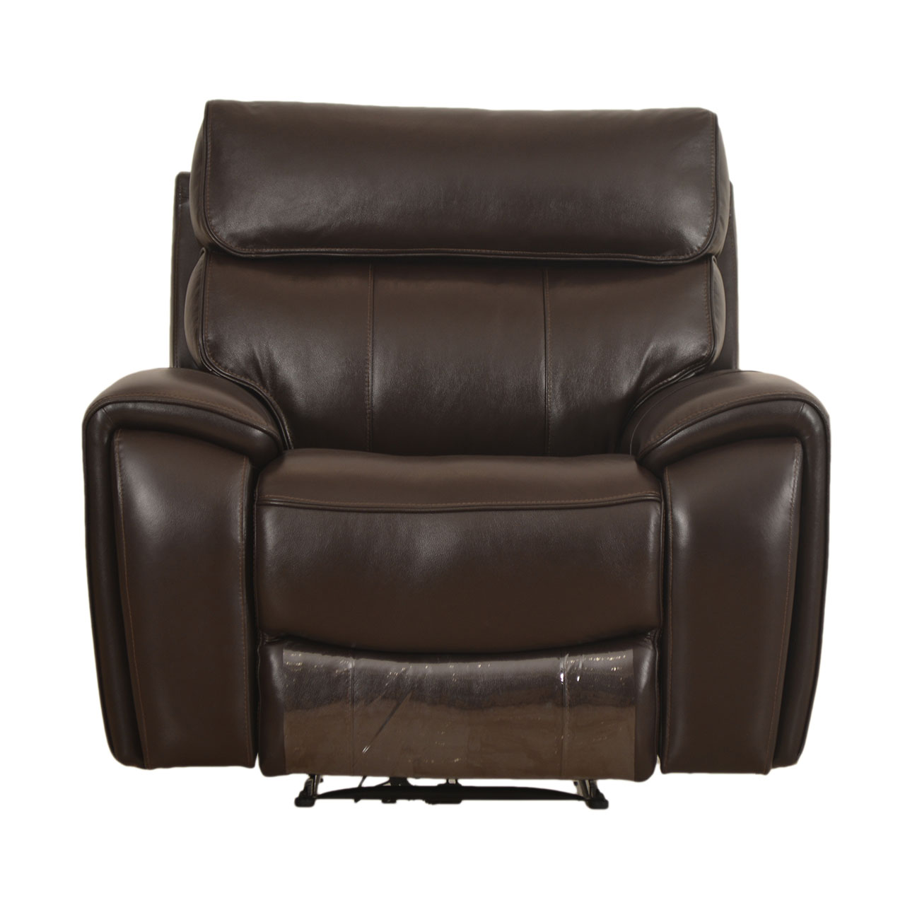 Monte Carlo Leather Reclining Armchair – Light Brown