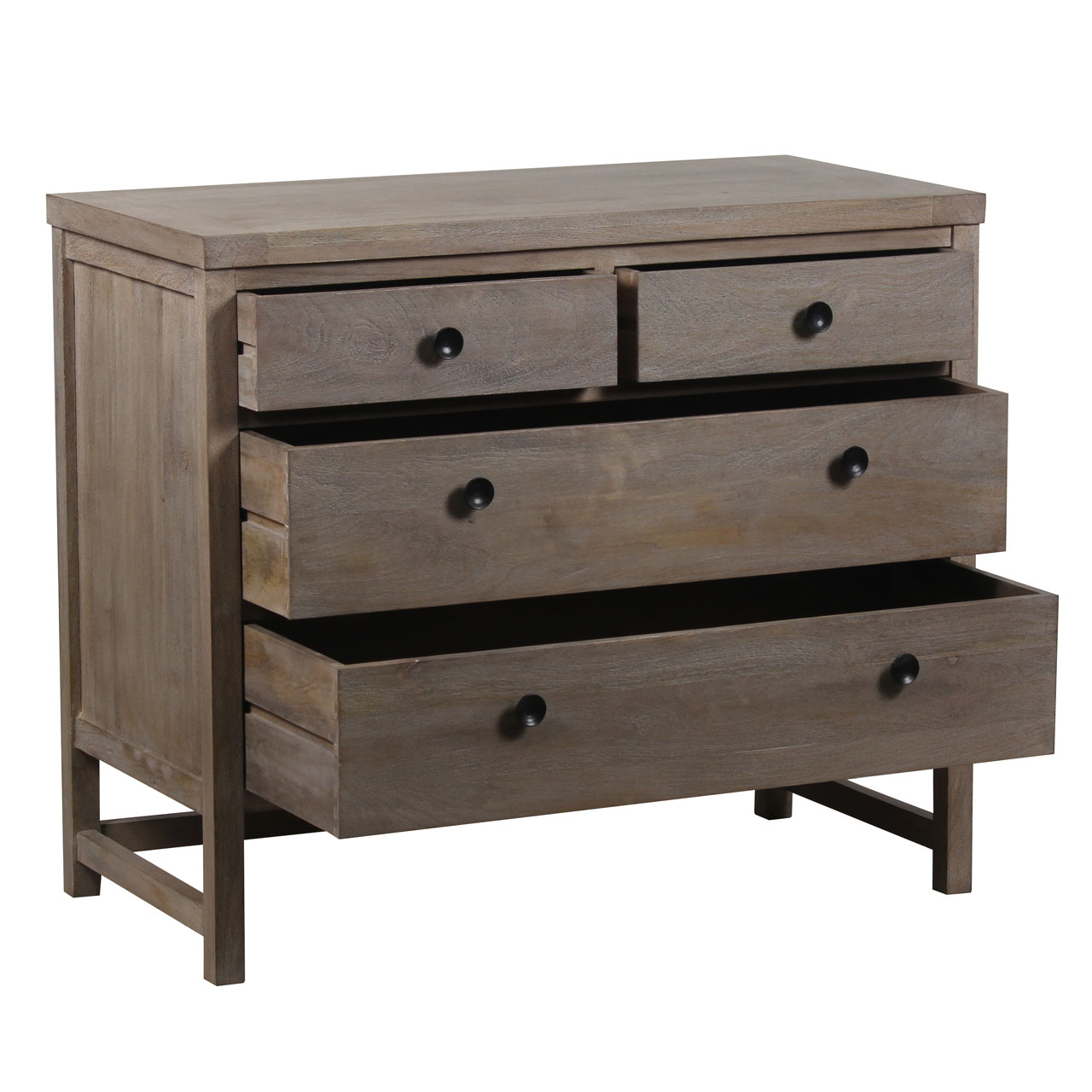 Farmhouse Mango Wood 4 Drawer Chest