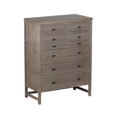 Farmhouse Mango Wood 7 Drawer High Boy Dresser