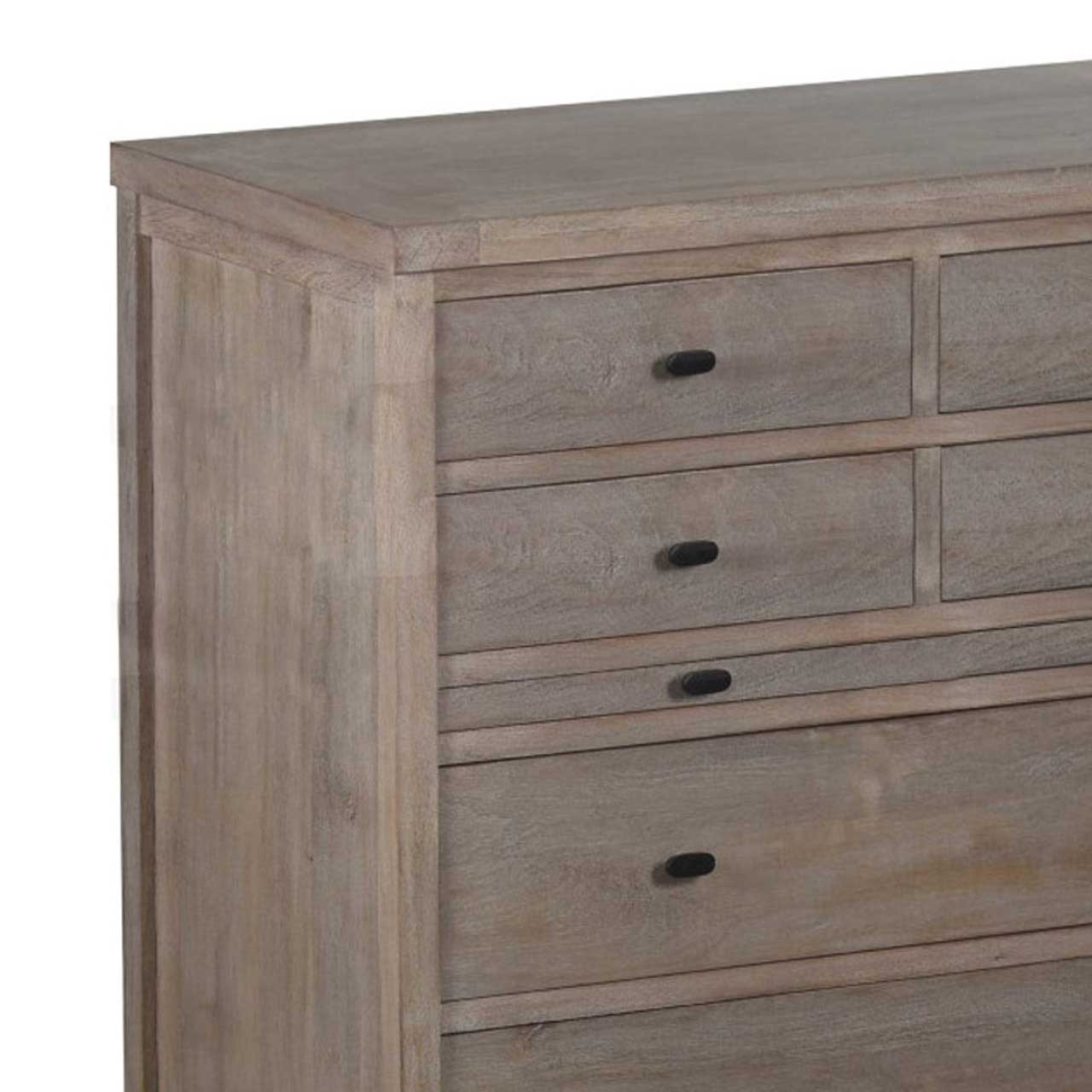 Farmhouse Mango Wood 7 Drawer High Boy Dresser