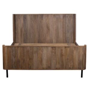 Paylor Mango Wood Metal Leg King Bed Mattress 76×80