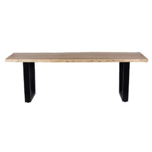 Pike Acacia Wood Metal Dining Table